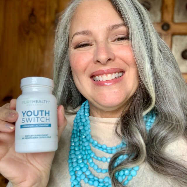 influencer with a bottle