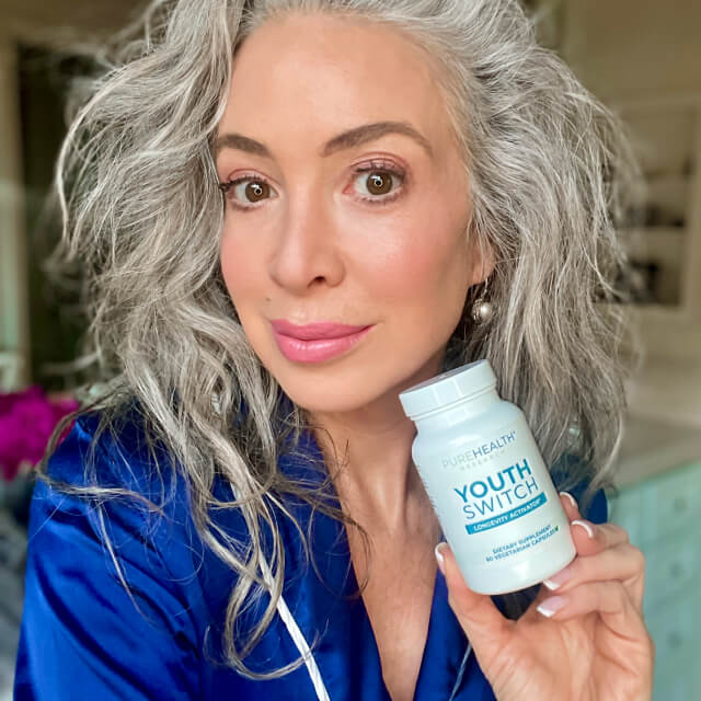 influencer with a bottle